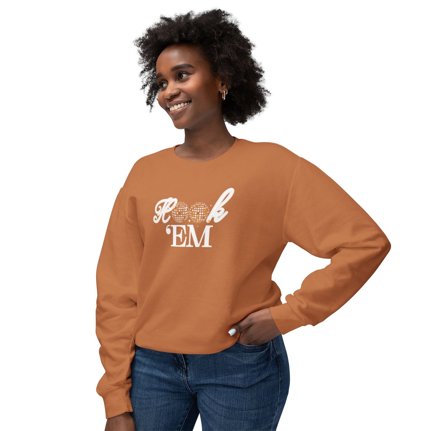 Texas Longhorn Disco Ball Crewneck Sweatshirt