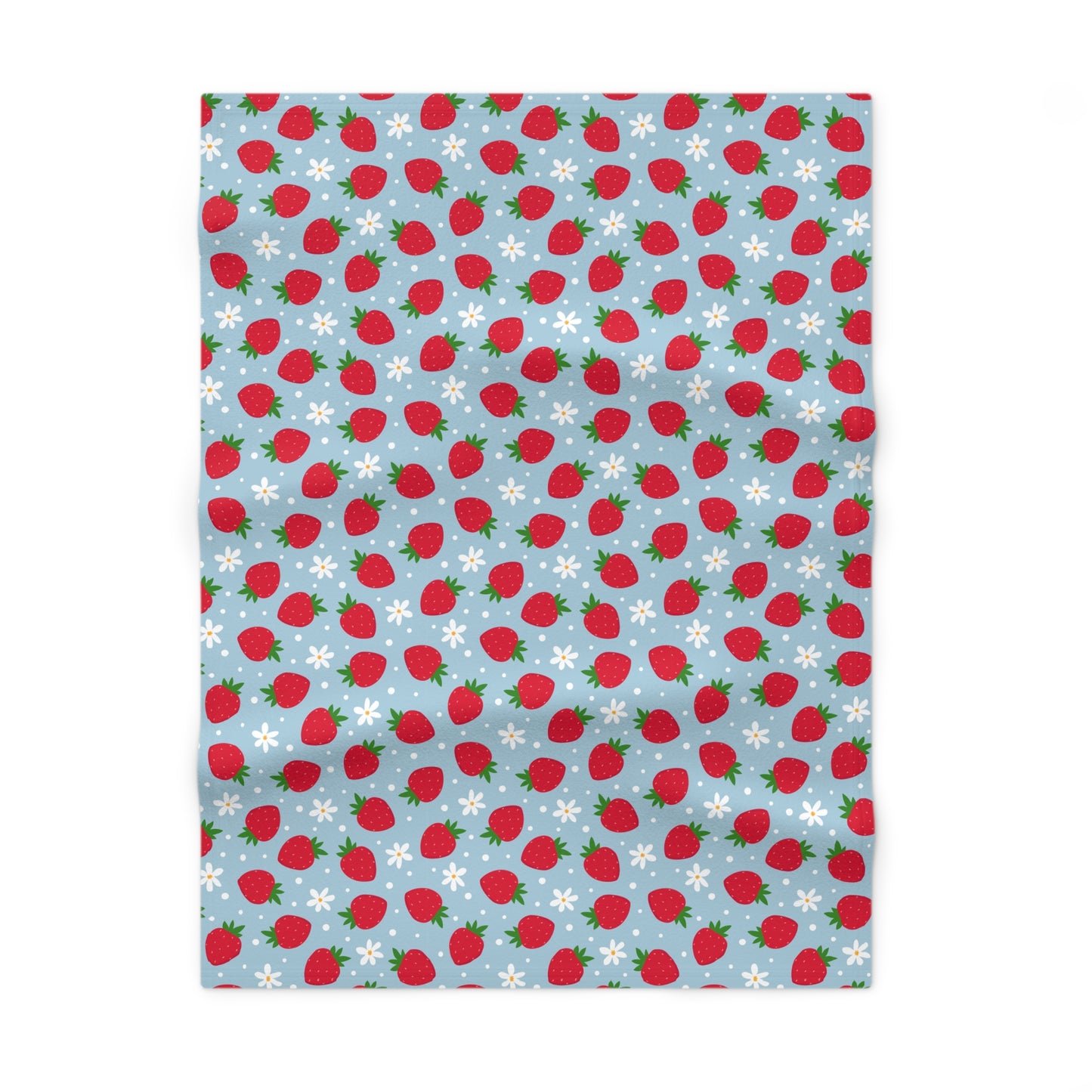 Berry Sweet Daisy Soft Fleece Baby Blanket