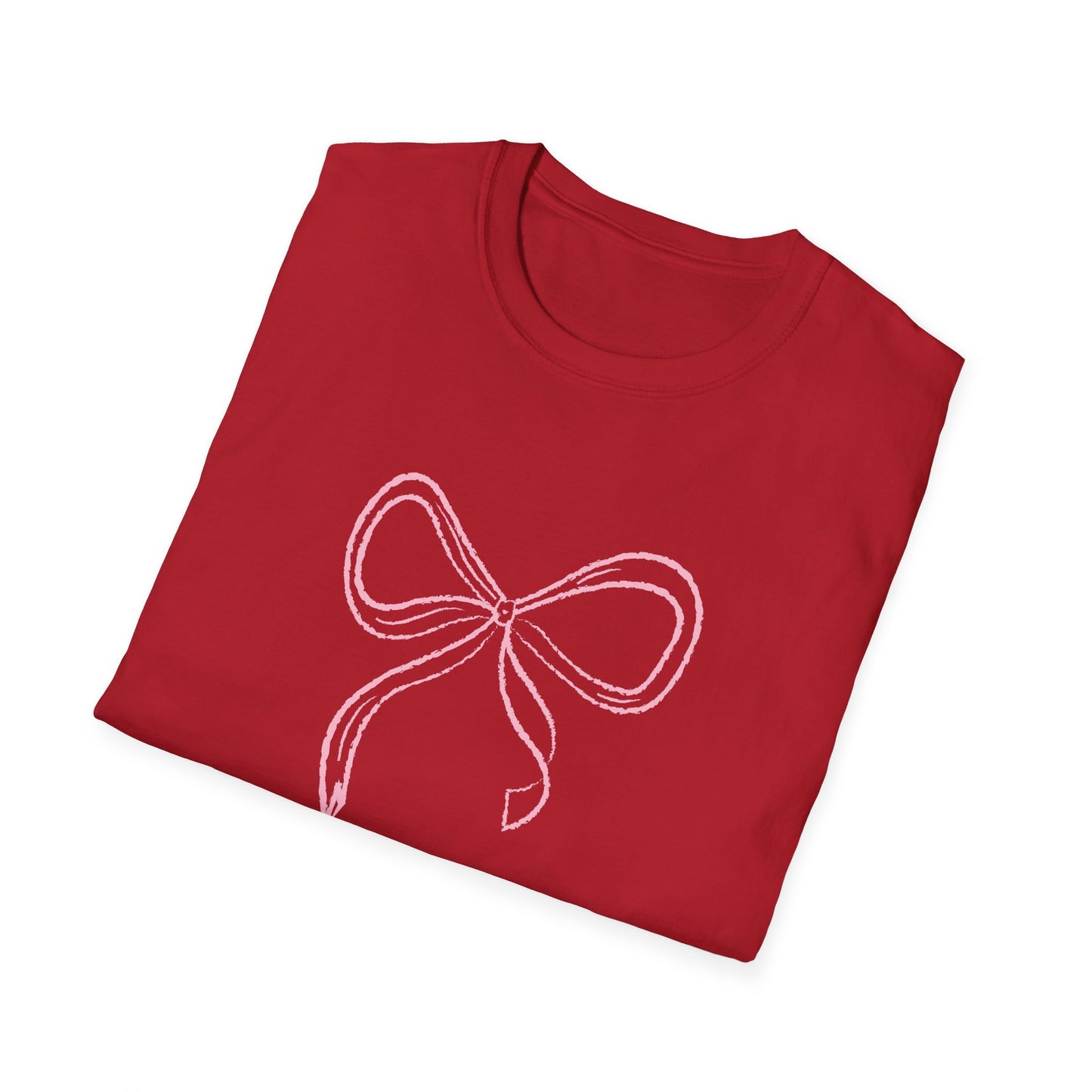 Pretty in Pink Coquette Bow Softstyle T-Shirt