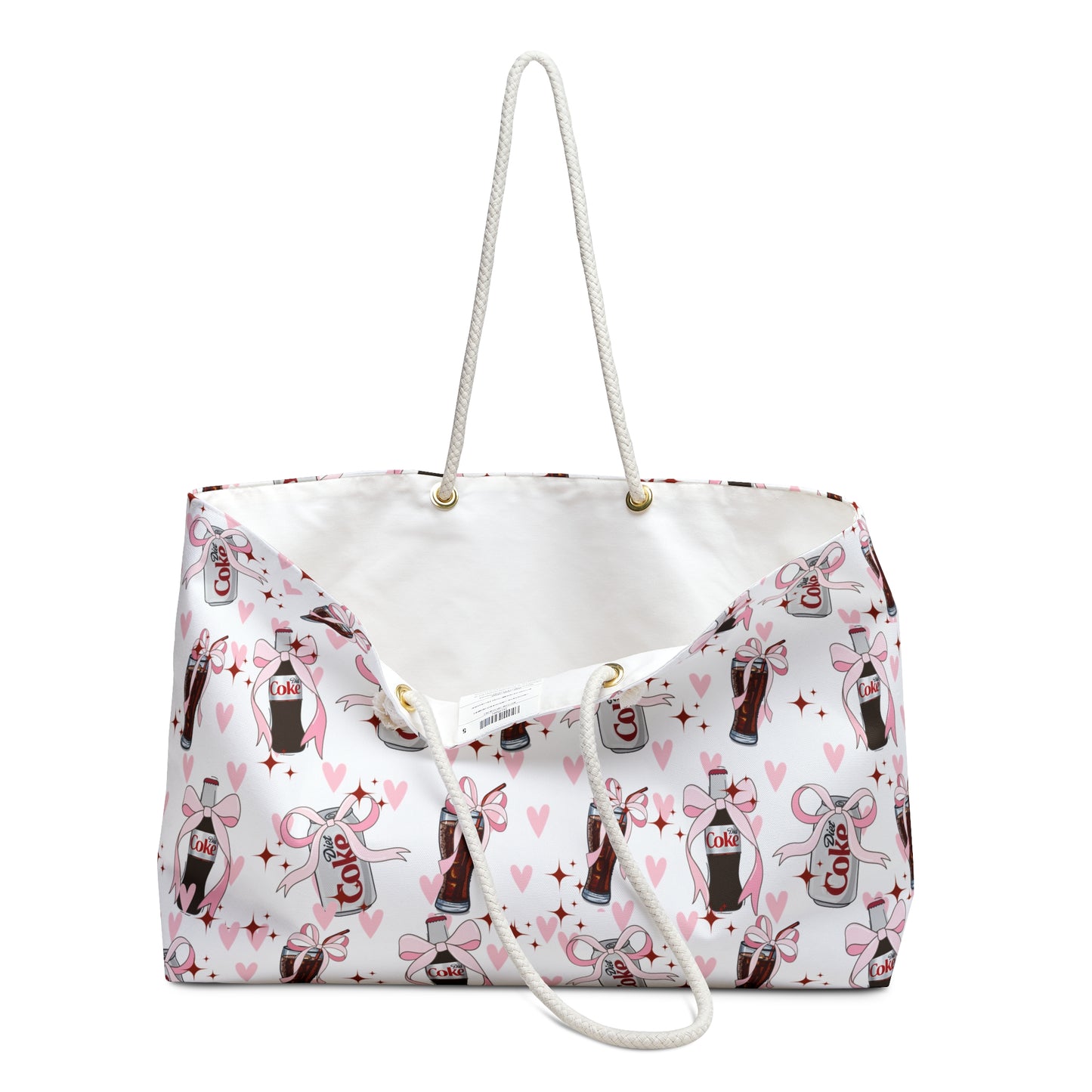 Weekender Bag - Diet Coke Coquette Bow Print