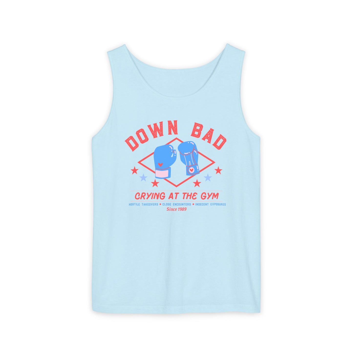 Down Bad Vintage Gym Logo Garment-Dyed Sleeveless Tank Top