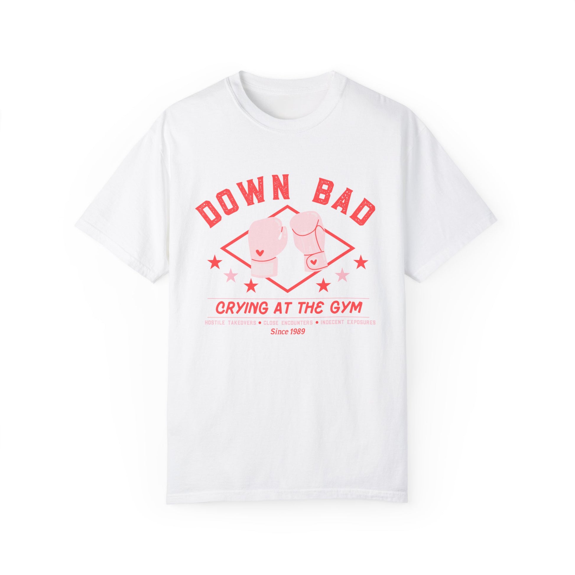 Down Bad Boxing Gloves Garment-Dyed T-shirt - Latchkey