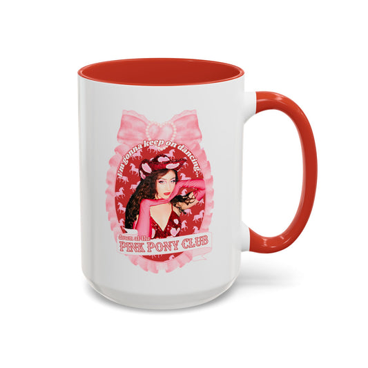 Coffee Mug - Pink Pony Club Lyrics (11 or 15oz)