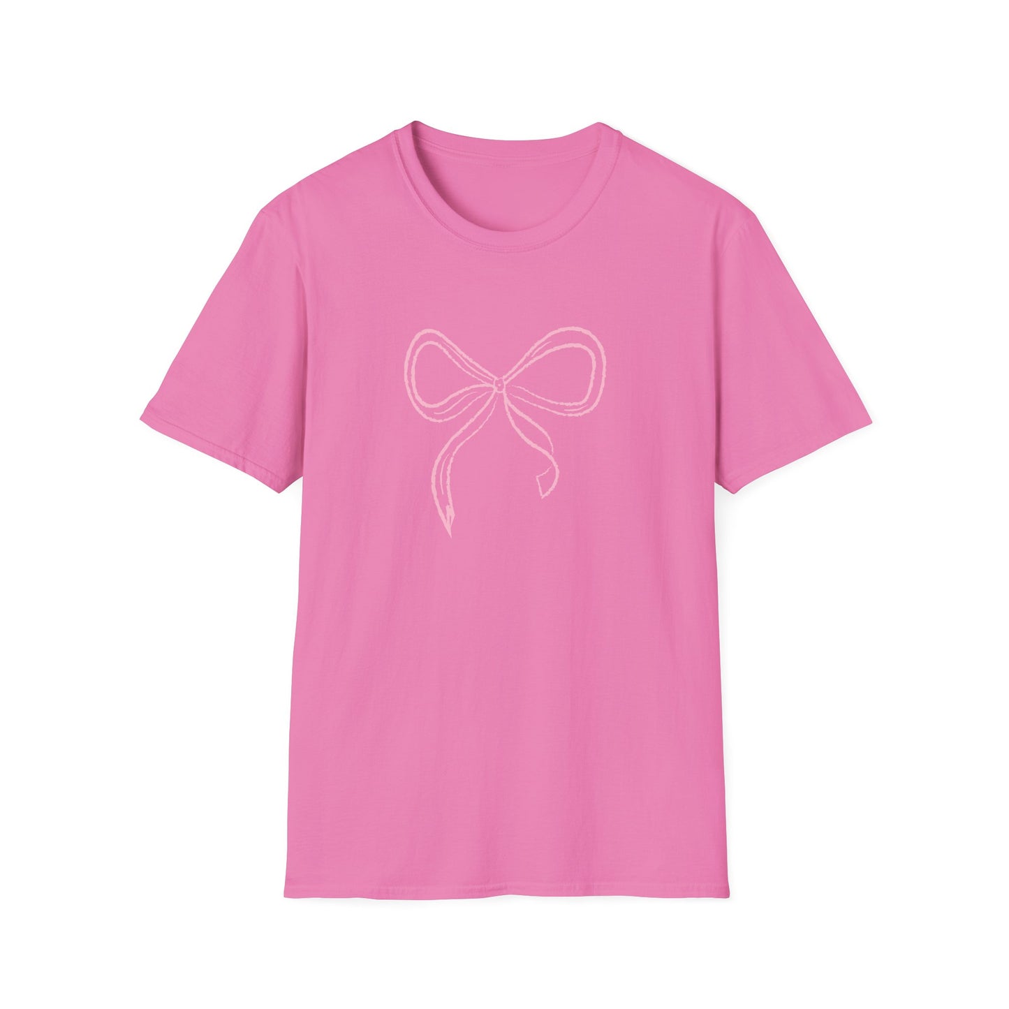 Pretty in Pink Coquette Bow Softstyle T-Shirt