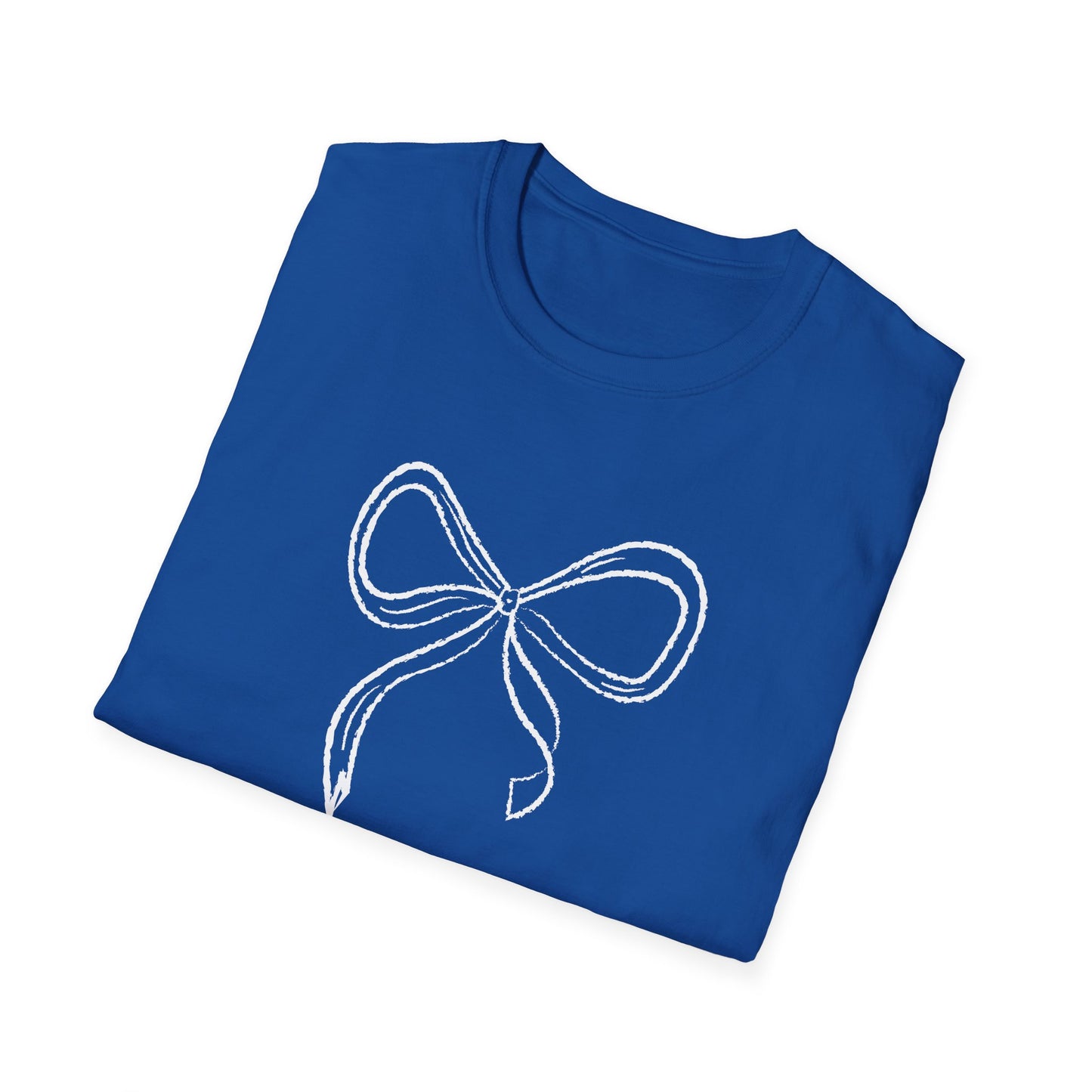 Coquette Bow Softstyle T-Shirt for Valentines and Brides