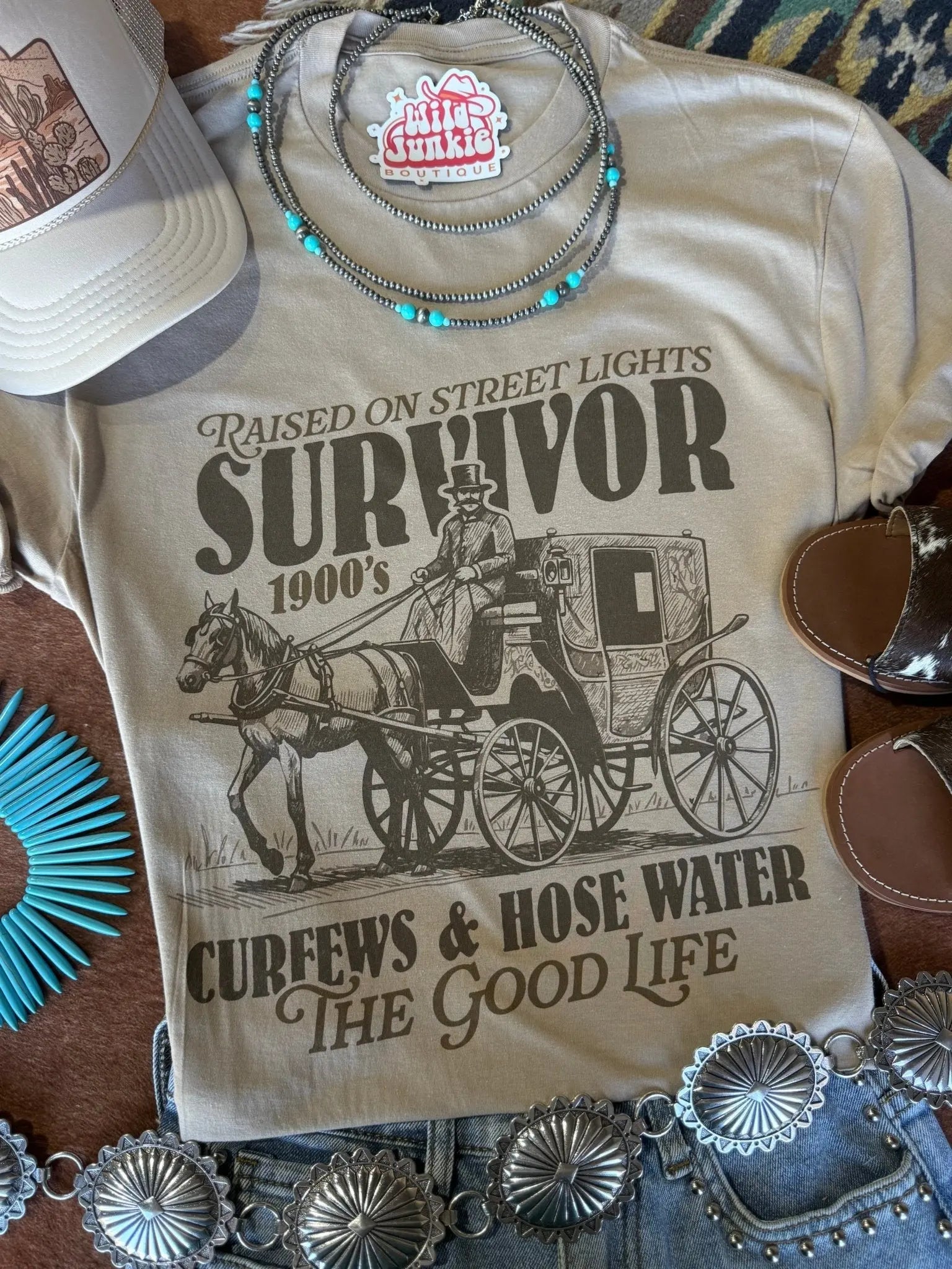 1900's Survivor Graphic Tee Wild Junkie