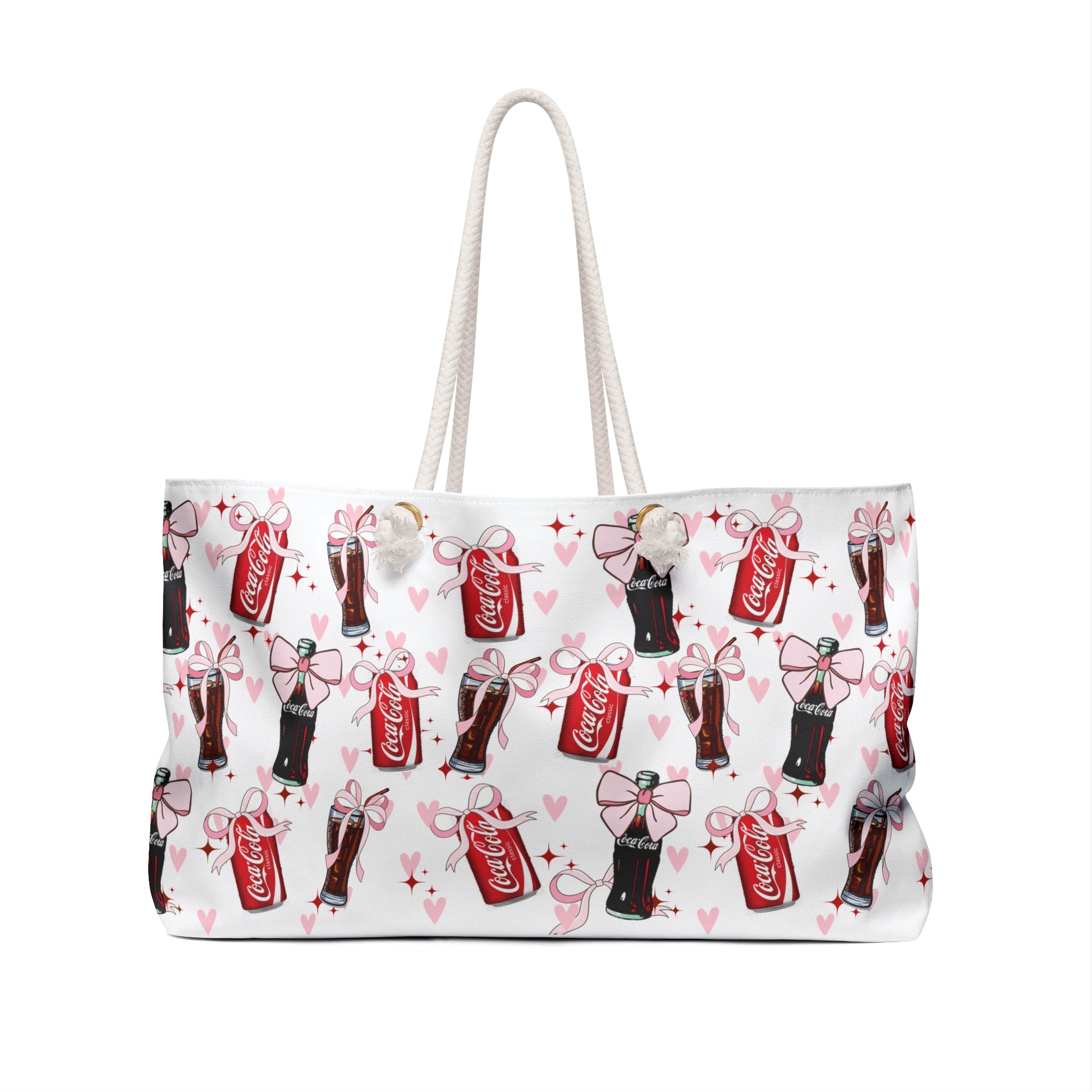 Weekender Bag - Coca Cola Coquette Bow Print - Latchkey 