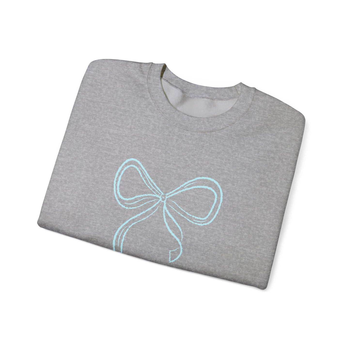 Tiffany Blue Coquette Bow Sweatshirt