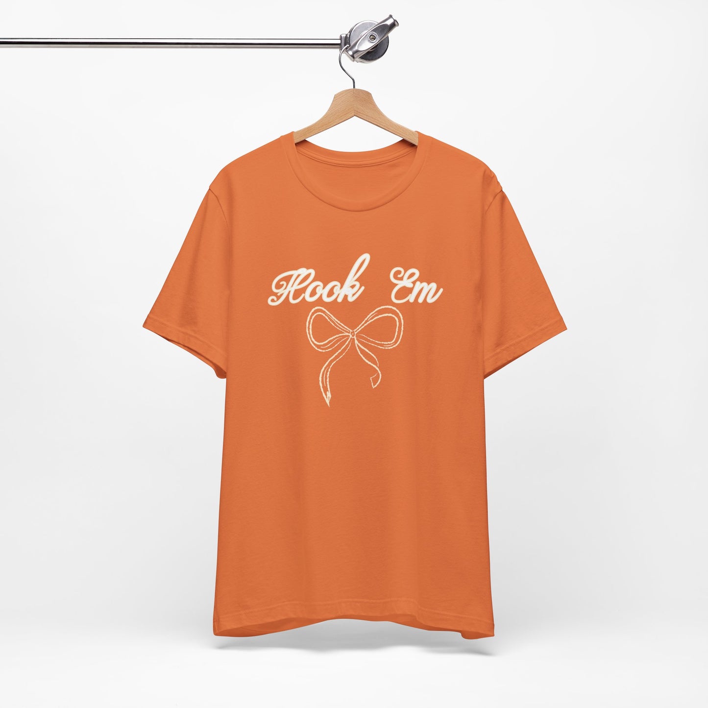 Hook Em Coquette Texas Unisex Jersey Tee