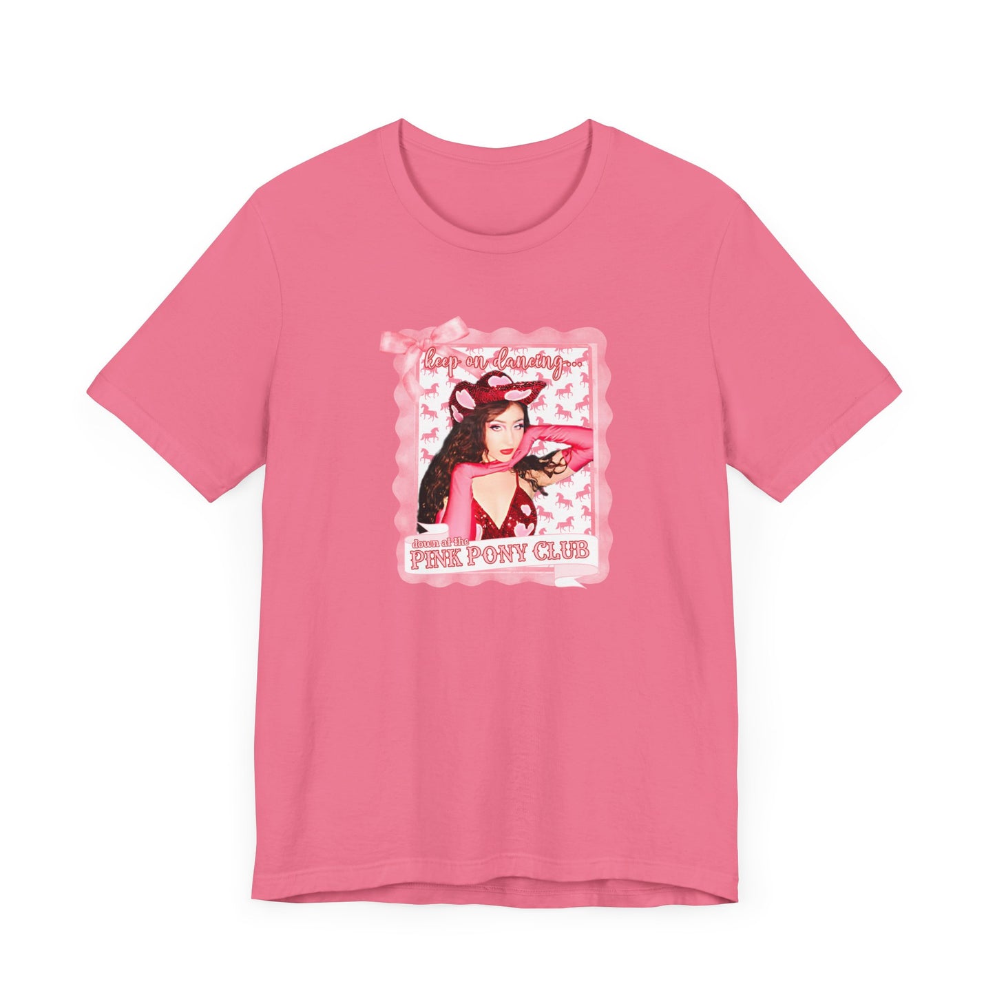 Pink Pony Club - Music Lyrics Unisex Jersey Short Sleeve Tee