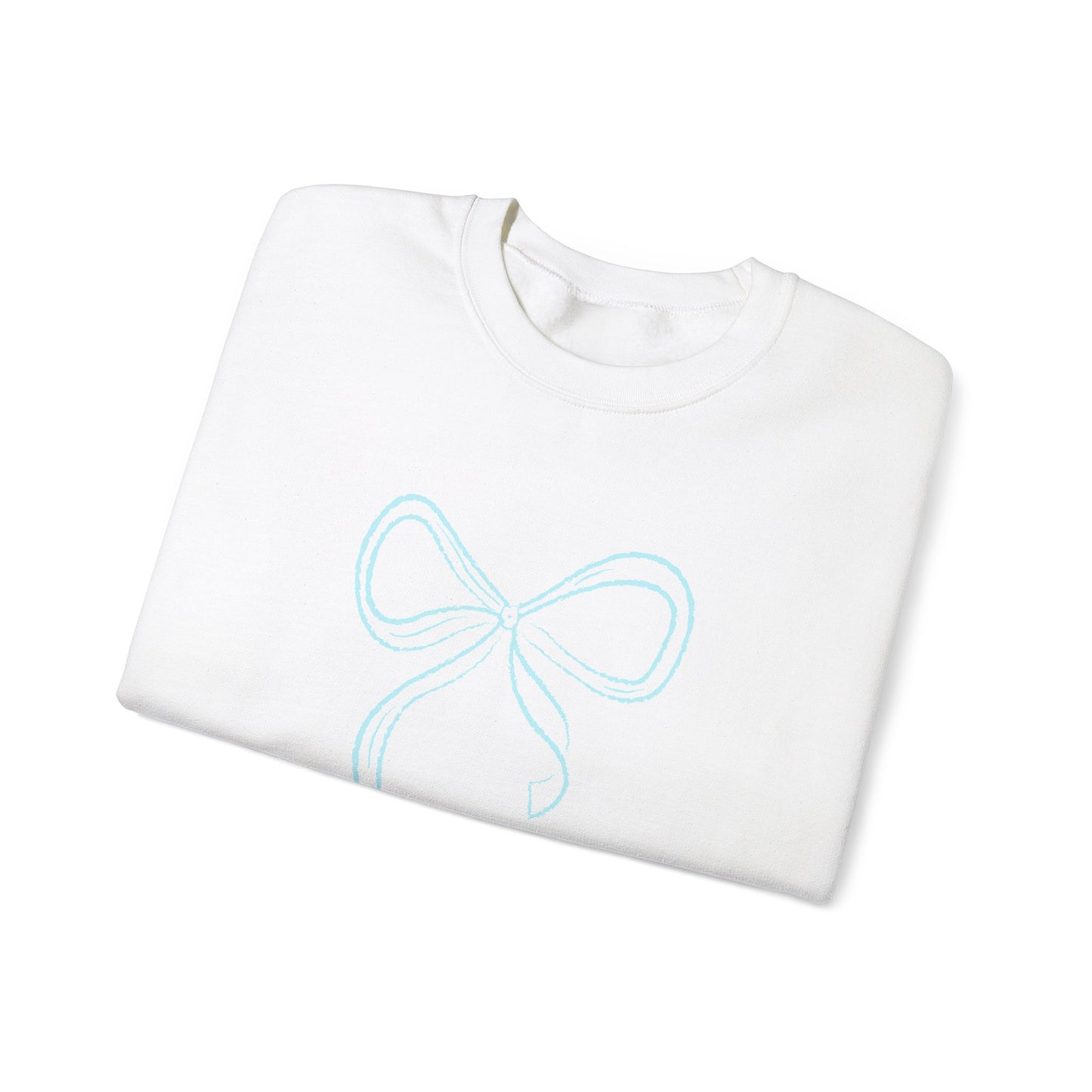 Tiffany Blue Coquette Bow Sweatshirt