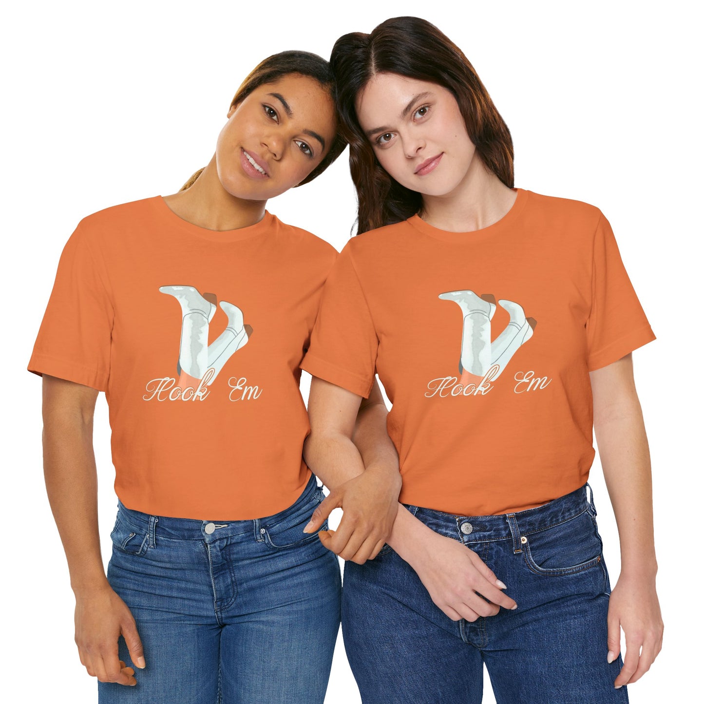 Hook Em Cowgirl Texas Unisex Jersey Tee