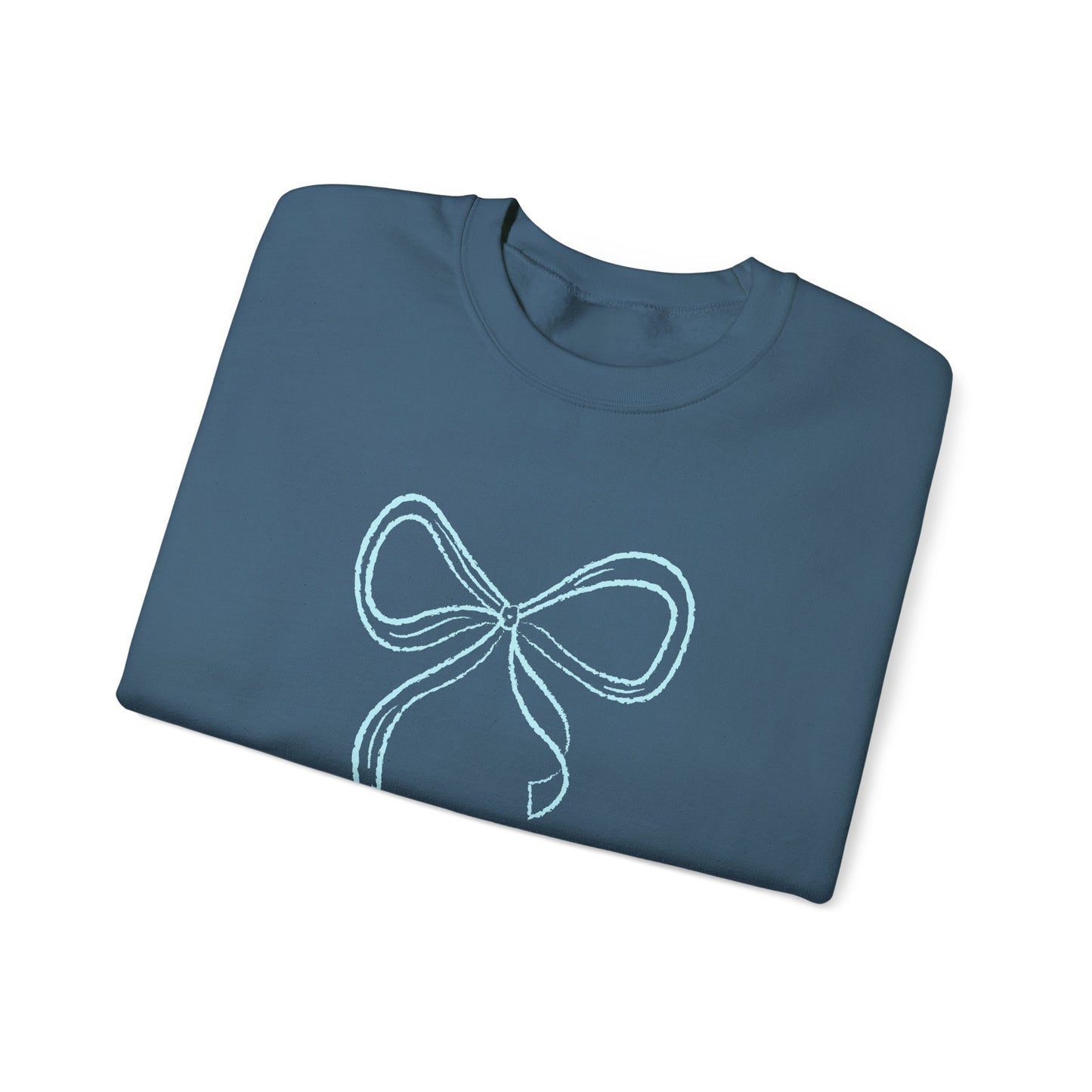 Tiffany Blue Coquette Bow Sweatshirt