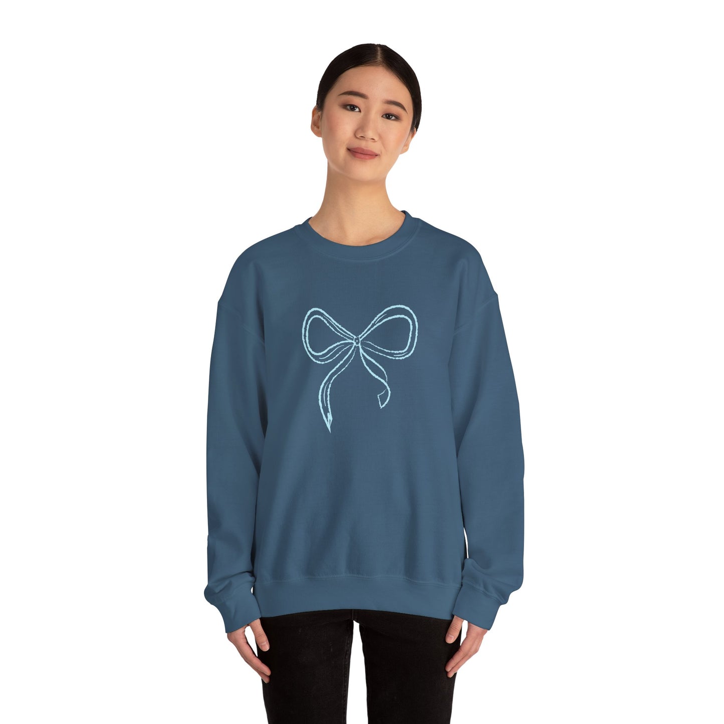 Tiffany Blue Coquette Bow Sweatshirt