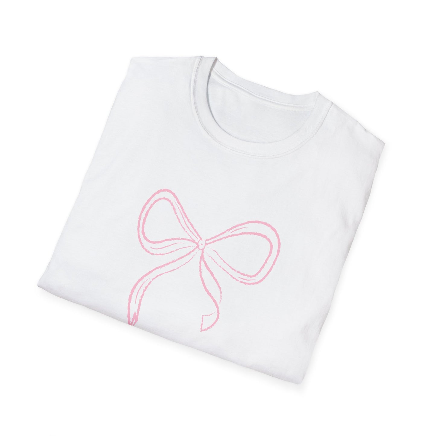 Pretty in Pink Coquette Bow Softstyle T-Shirt