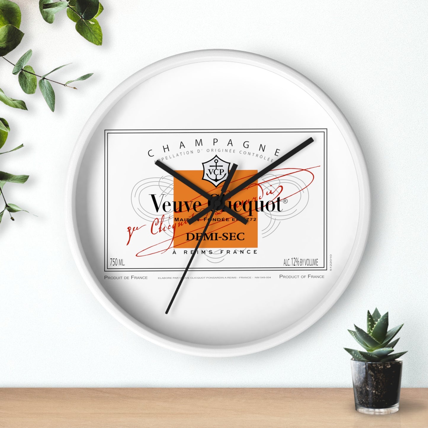 Veuve Champagne Wall clock - Latchkey