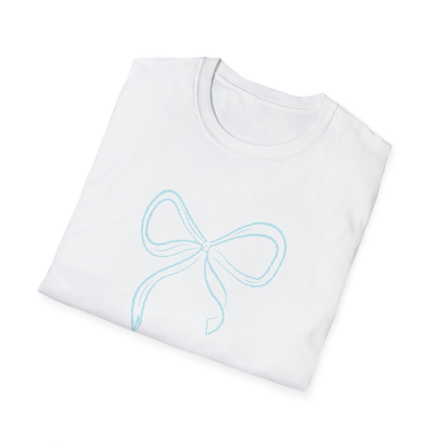 Something Blue Coquette Bow Softstyle T-Shirt