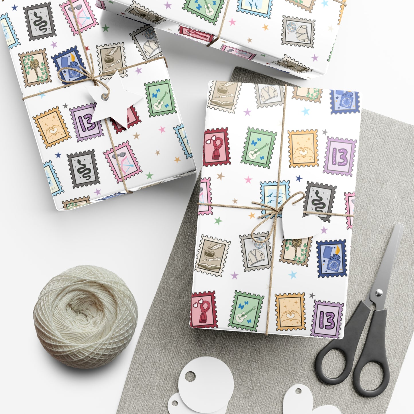 Eras Stamps Gift Wrap - Wrapping Paper Perfect Gift for Swifties