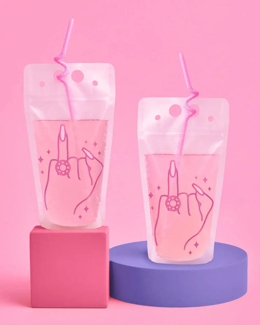 5 Karat Sippers - 16 drink pouches xo, Fetti