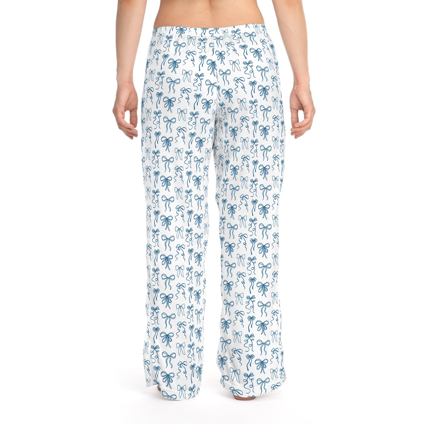 Something Blue Coquette Bow Patterned Women's Pajama Pants