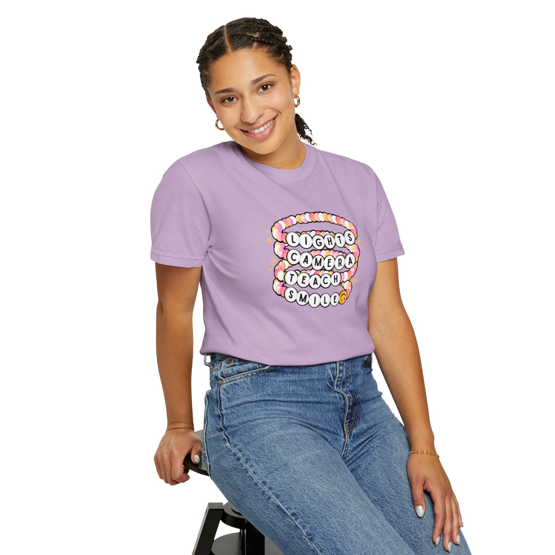 Lights Camera Teach Smile TTPD Shirt for Teachers - Latchkey