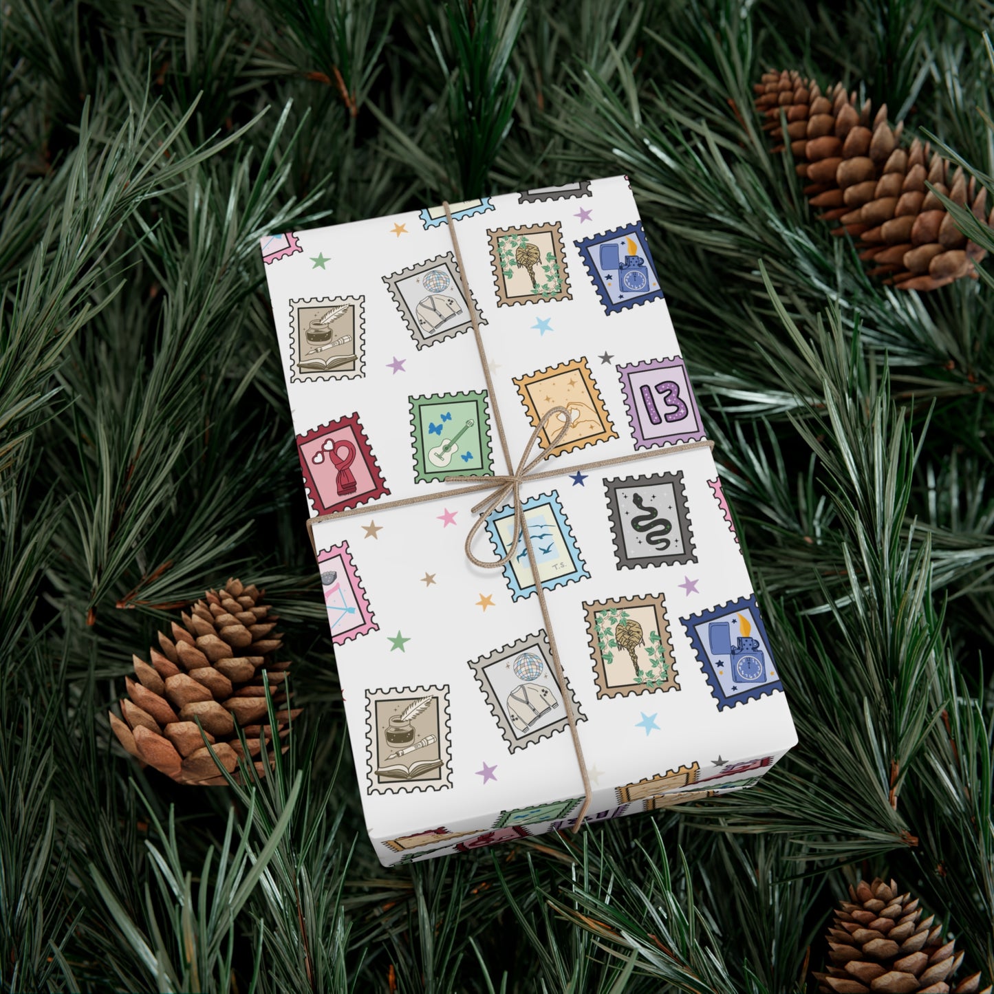 Eras Stamps Gift Wrap - Wrapping Paper Perfect Gift for Swifties