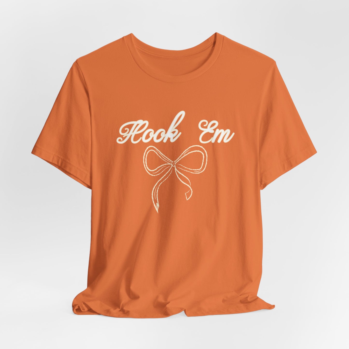 Hook Em Coquette Texas Unisex Jersey Tee