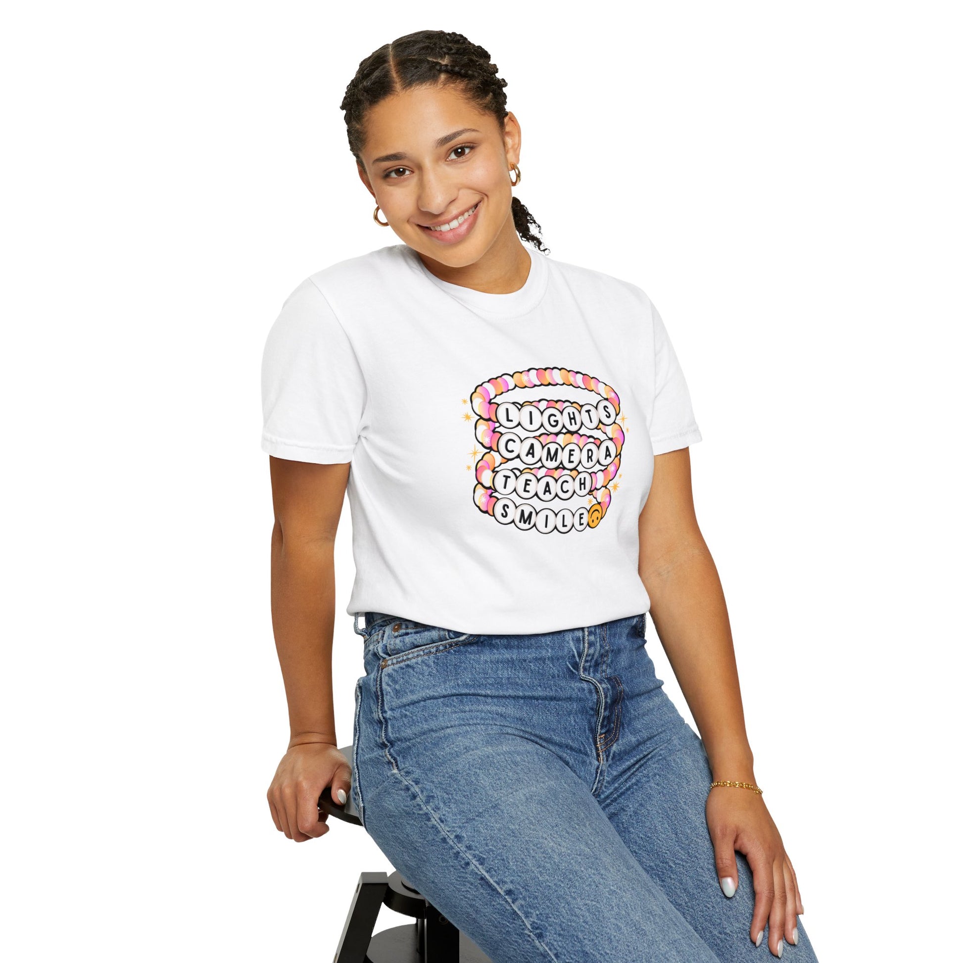 Lights Camera Teach Smile TTPD Shirt for Teachers - Latchkey