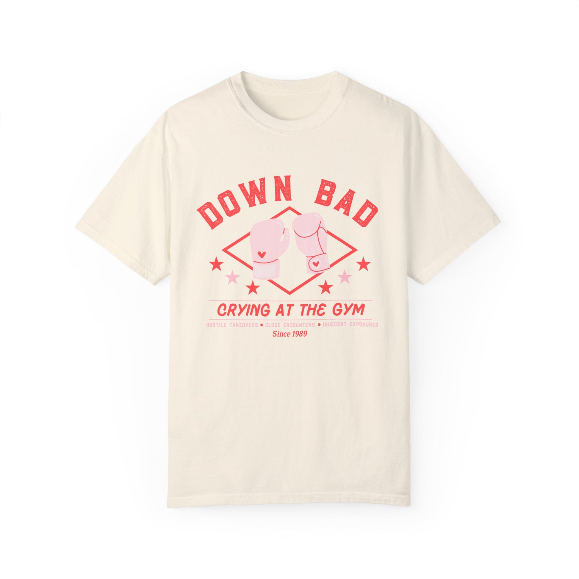 Down Bad Boxing Gloves Garment-Dyed T-shirt - Latchkey