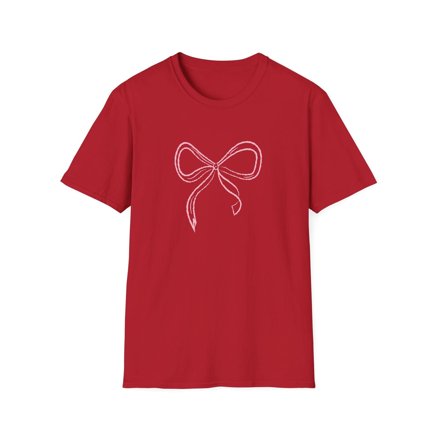 Pretty in Pink Coquette Bow Softstyle T-Shirt