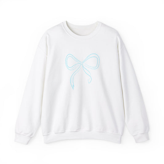 Tiffany Blue Coquette Bow Sweatshirt