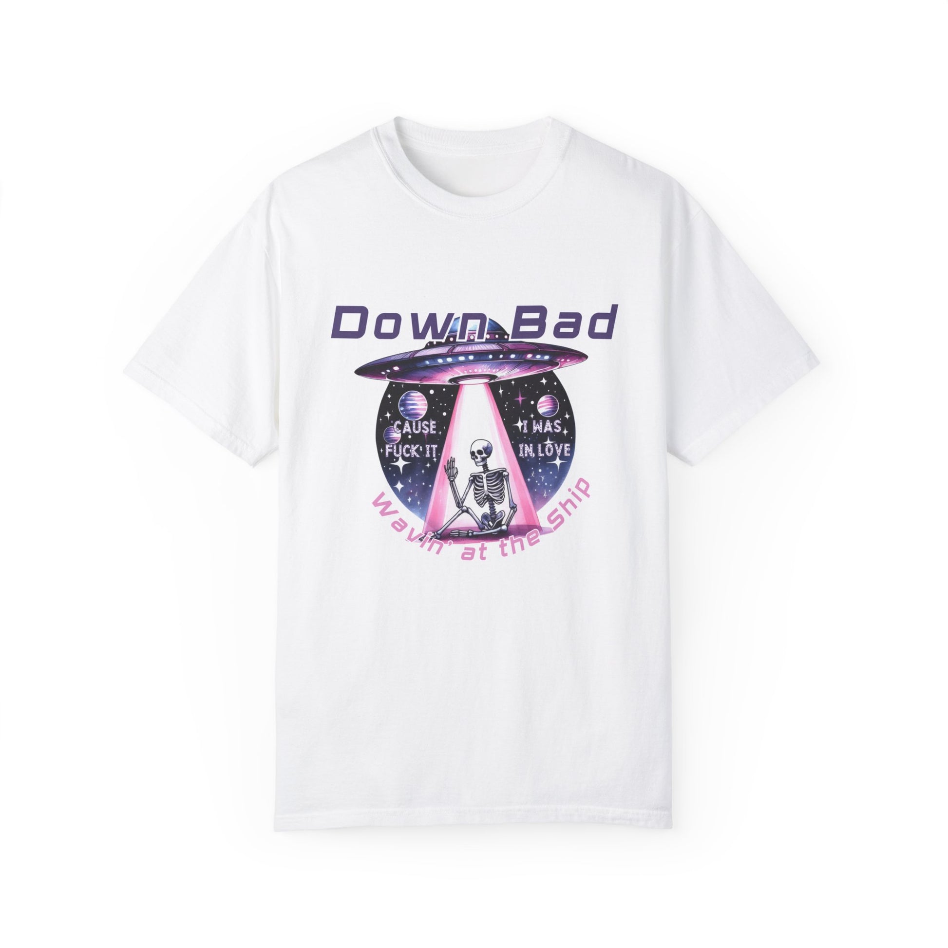 Down Bad Waving at the Ship Garment-Dyed T-shirt - Latchkey