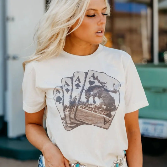 Ace of Cowboys Graphic Tee Wild Junkie