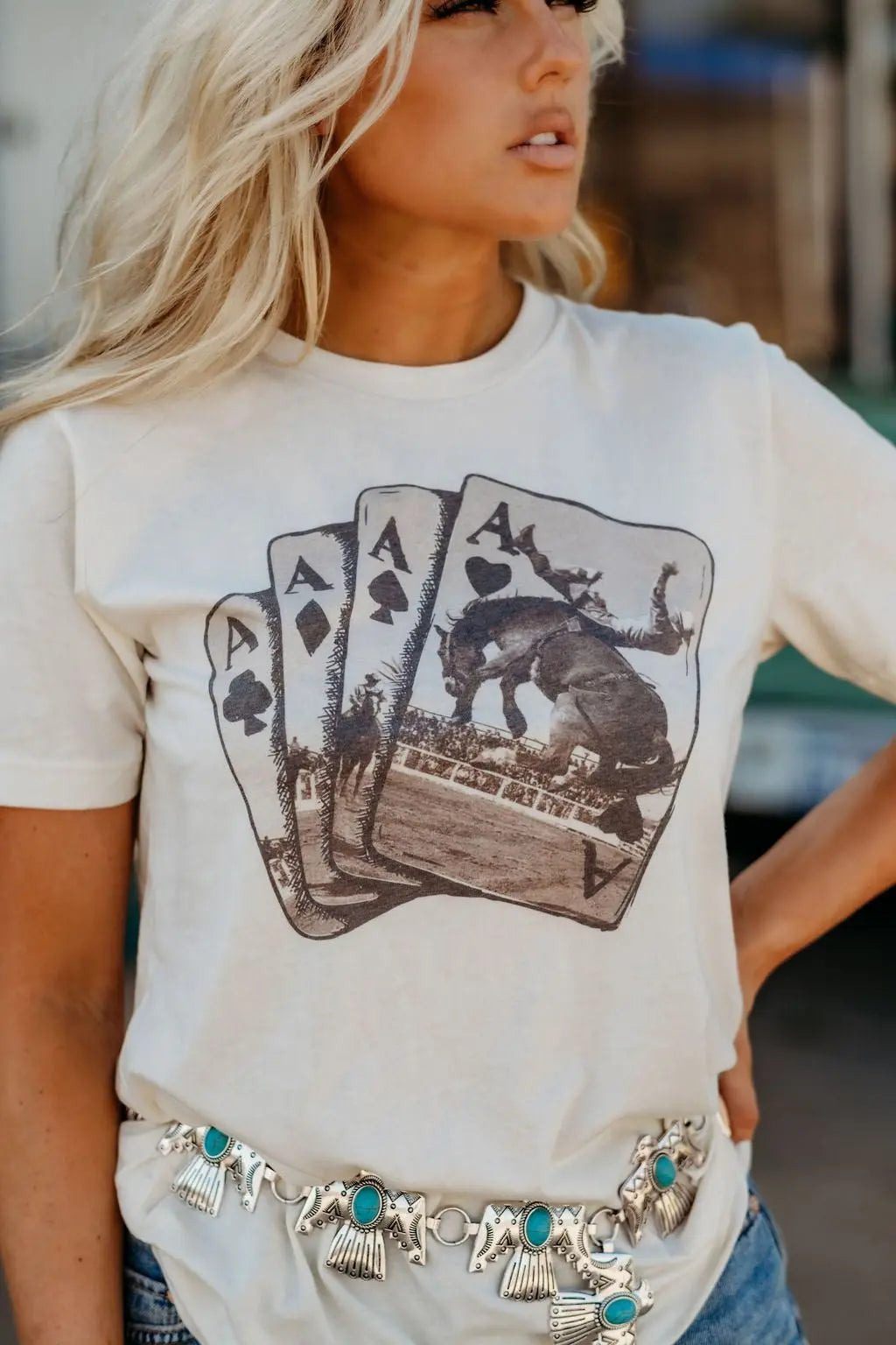Ace of Cowboys Graphic Tee Wild Junkie