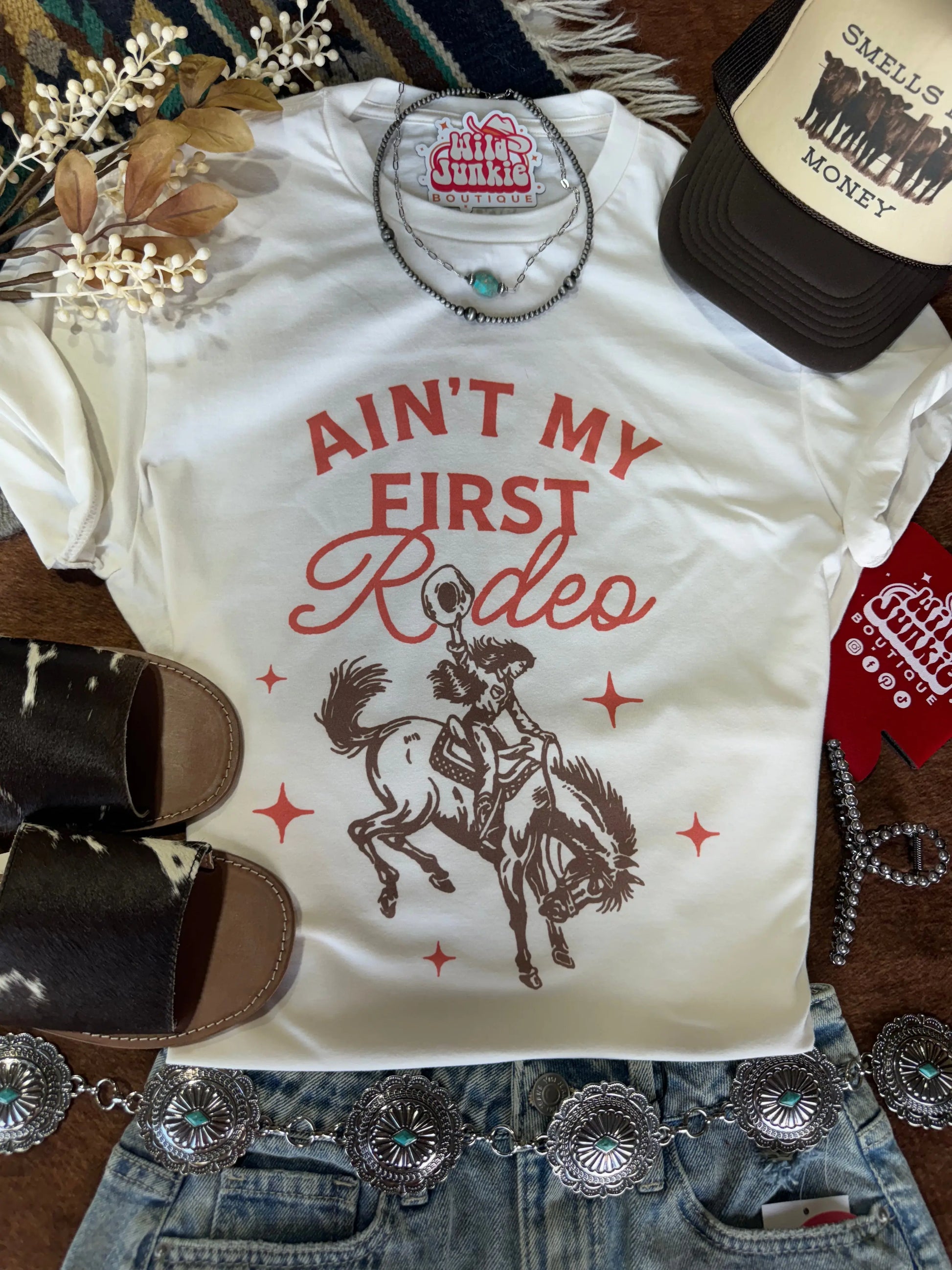 Ain't My First Rodeo Cowgirl Graphic Tee Wild Junkie