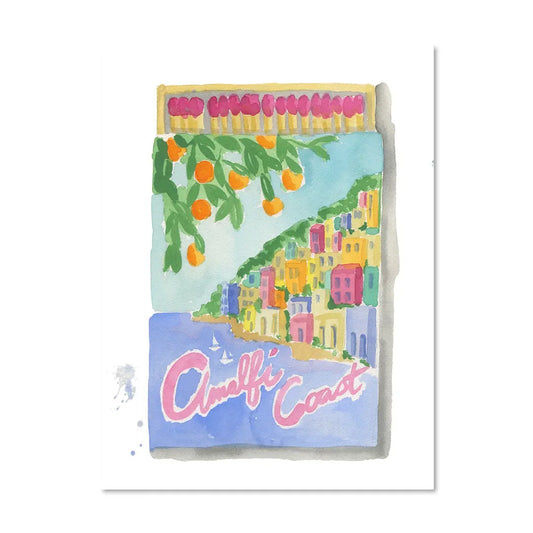 Amalfi Coast Matchbook Furbish Studio