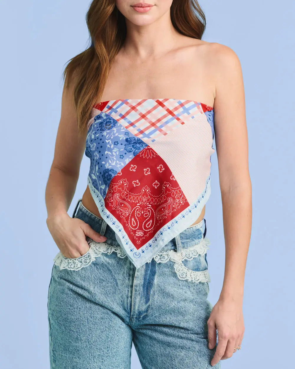 America 250 Headscarf - square headscarf xo, Fetti