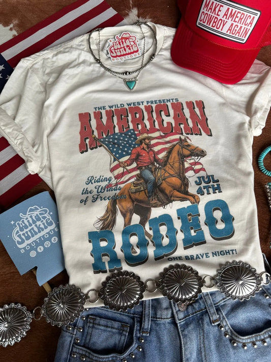 American Rodeo 4th July Graphic Tee Wild Junkie