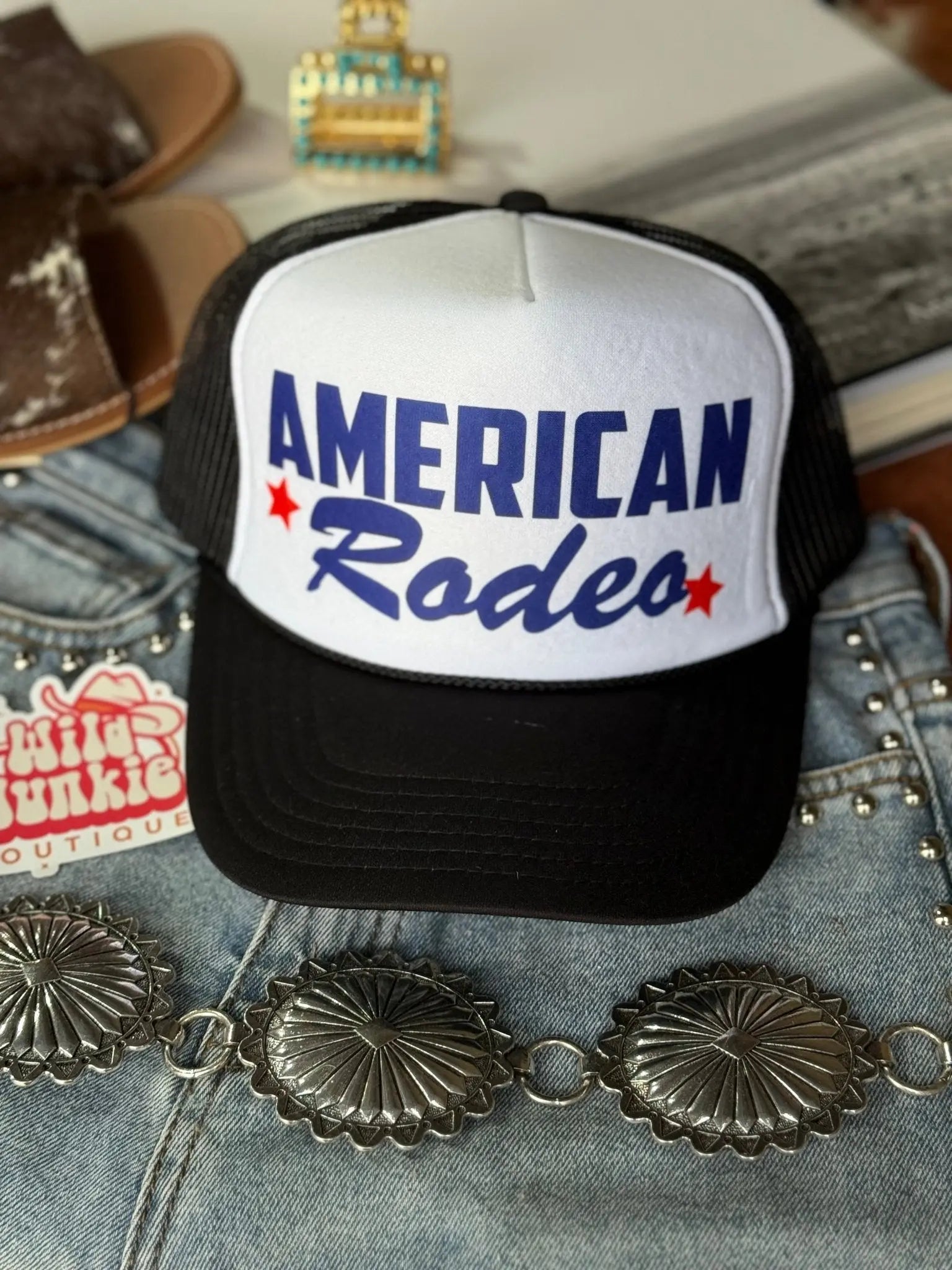 American Rodeo Star Trucker Hat Wild Junkie