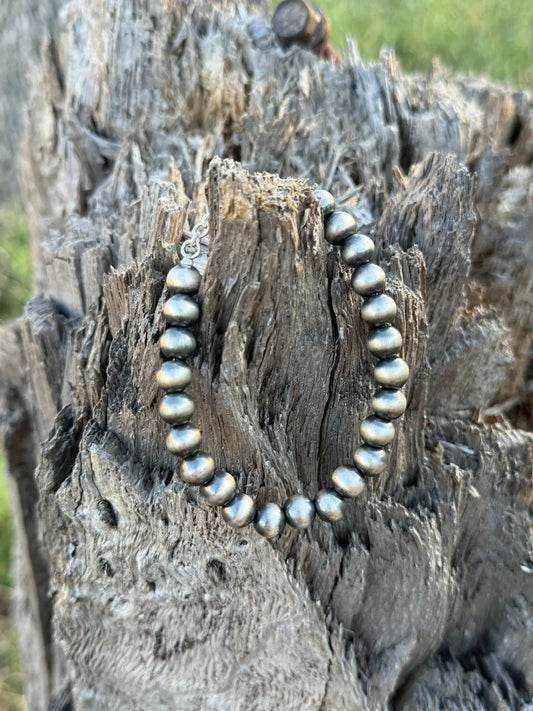 Authentic Silver Pearl Bracelet Wild Junkie