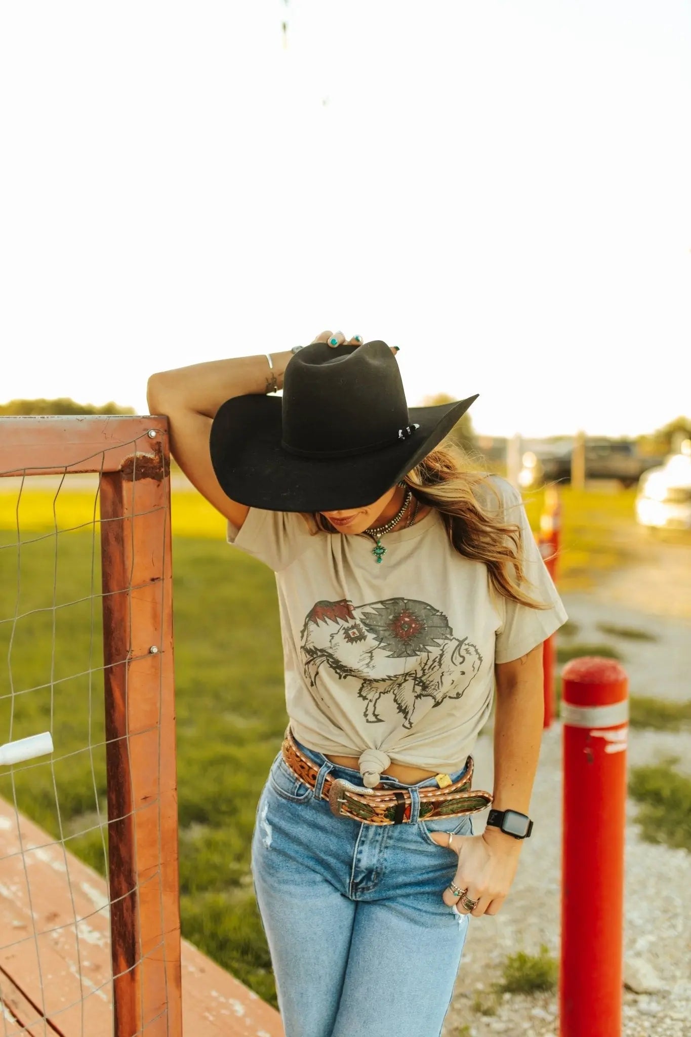 Aztec Bison Graphic Tee Wild Junkie