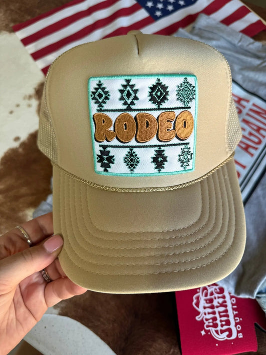 Aztec Rodeo Patch Trucker Hat Wild Junkie