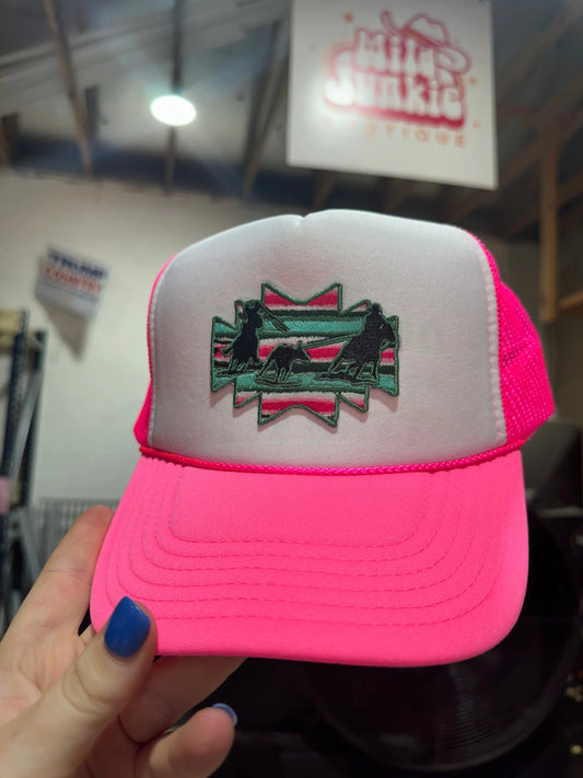Aztec Roper Patch Trucker Hat Wild Junkie