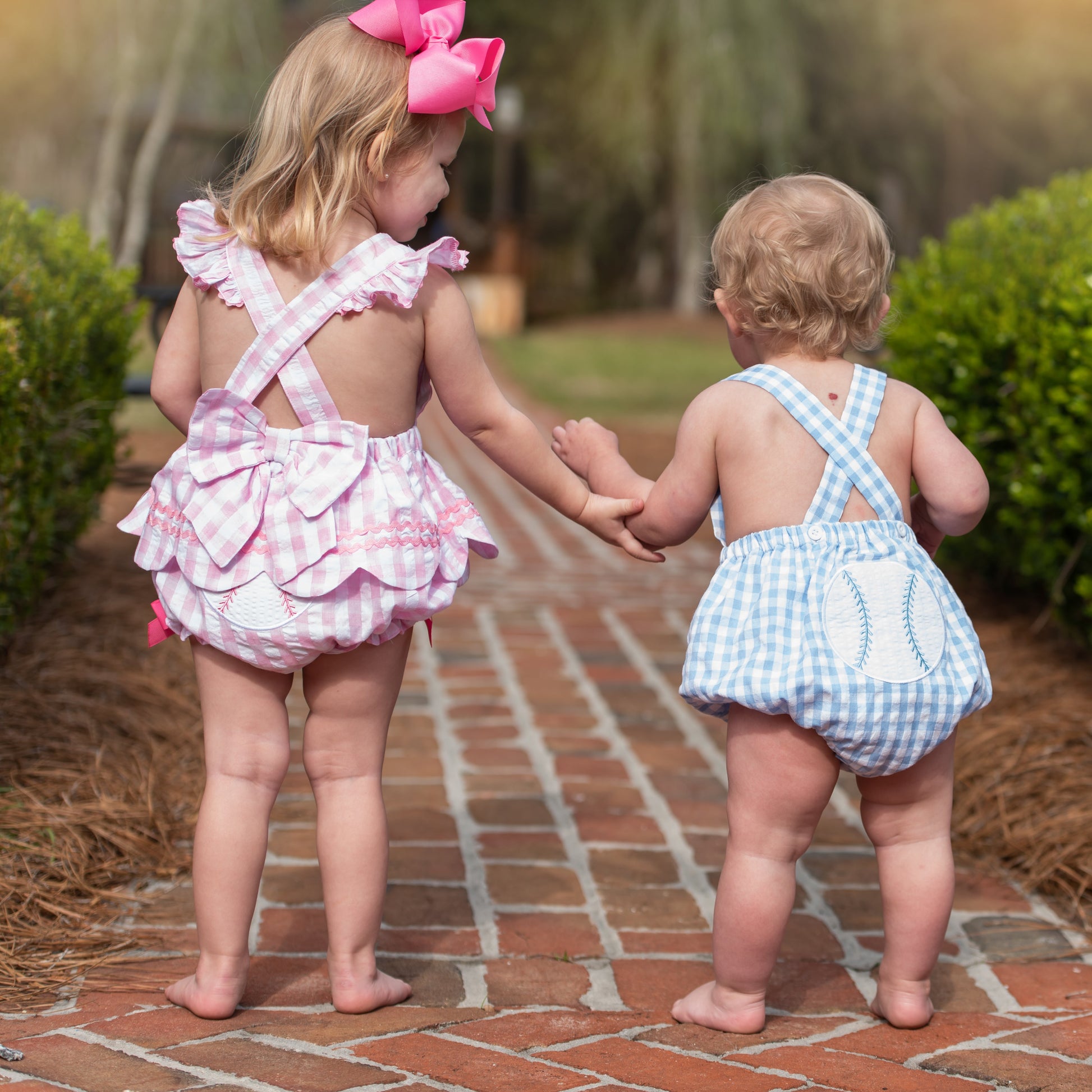 Blue Baseball Sunsuit - Latchkey 