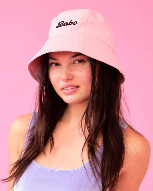 Babe Bucket Hat Pack - set of embroidered hats xo, Fetti