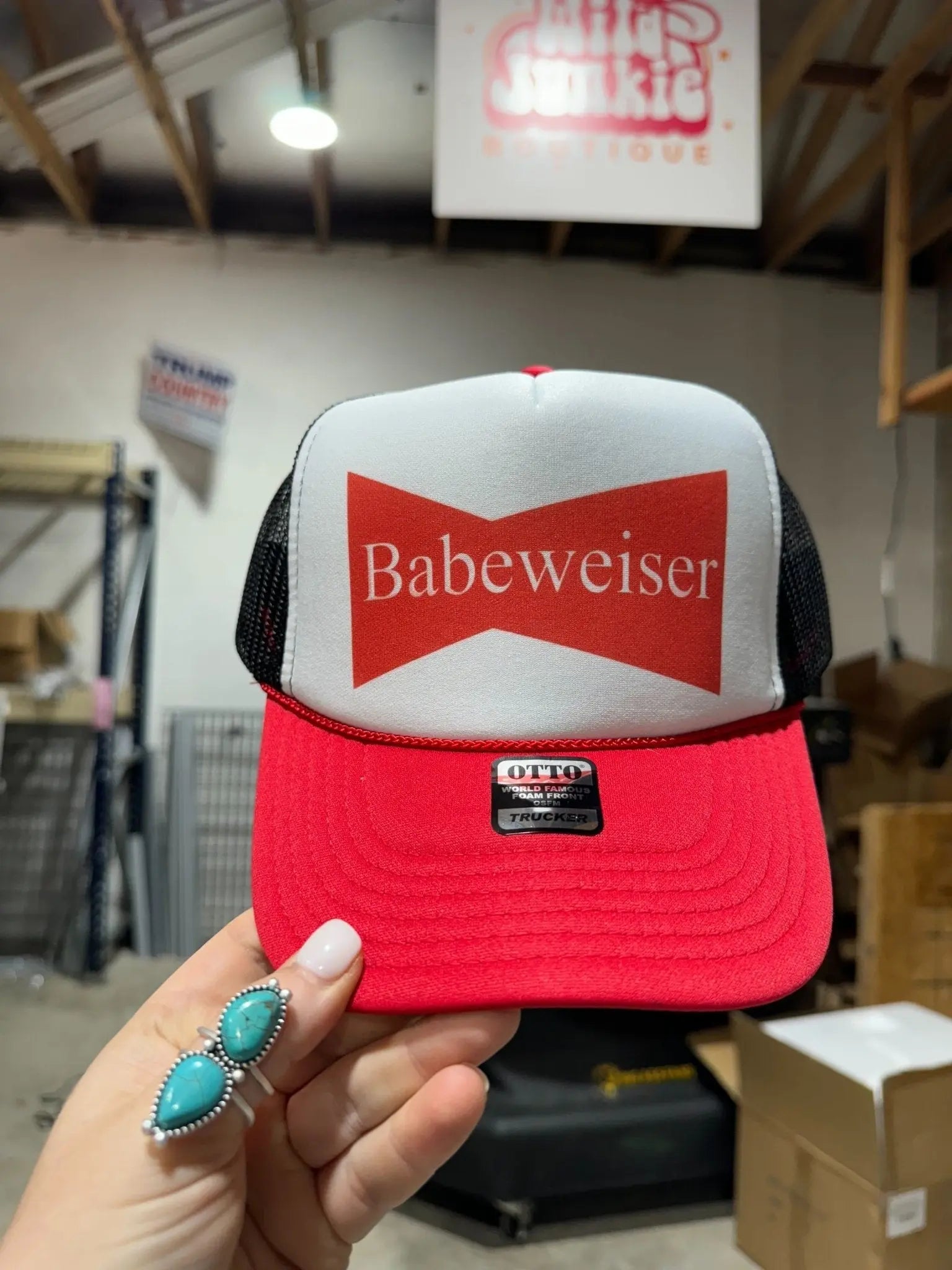 Babeweiser Trucker Hat Wild Junkie