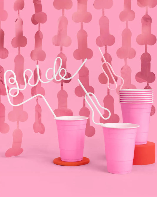 Bach Basics Pack - straws, cups + curtain xo, Fetti