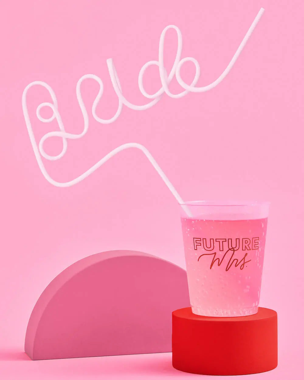 Bach Basics Pack - straws, cups + curtain xo, Fetti