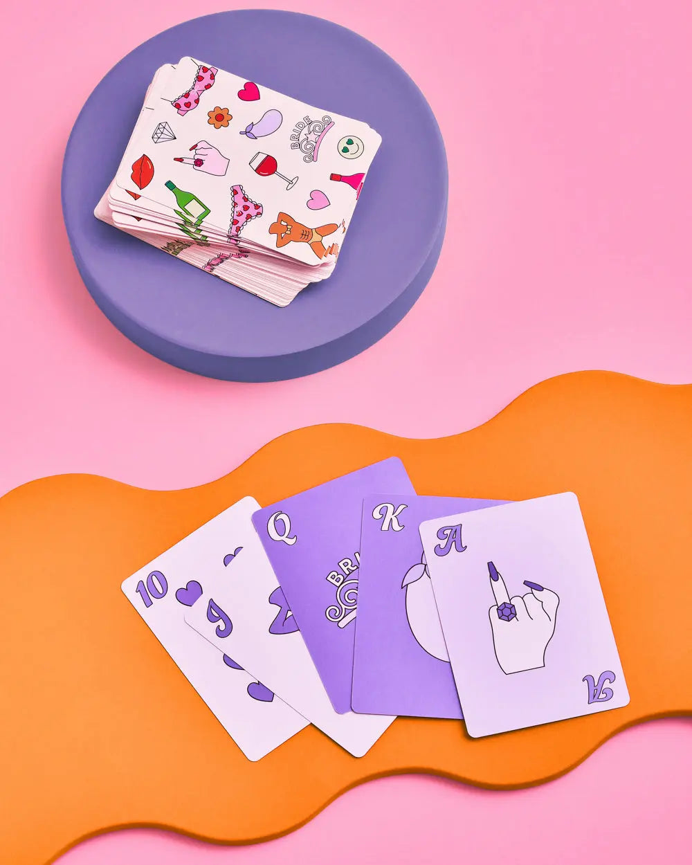 Bach Shit Crazy Cards - 52 pk playing cards xo, Fetti