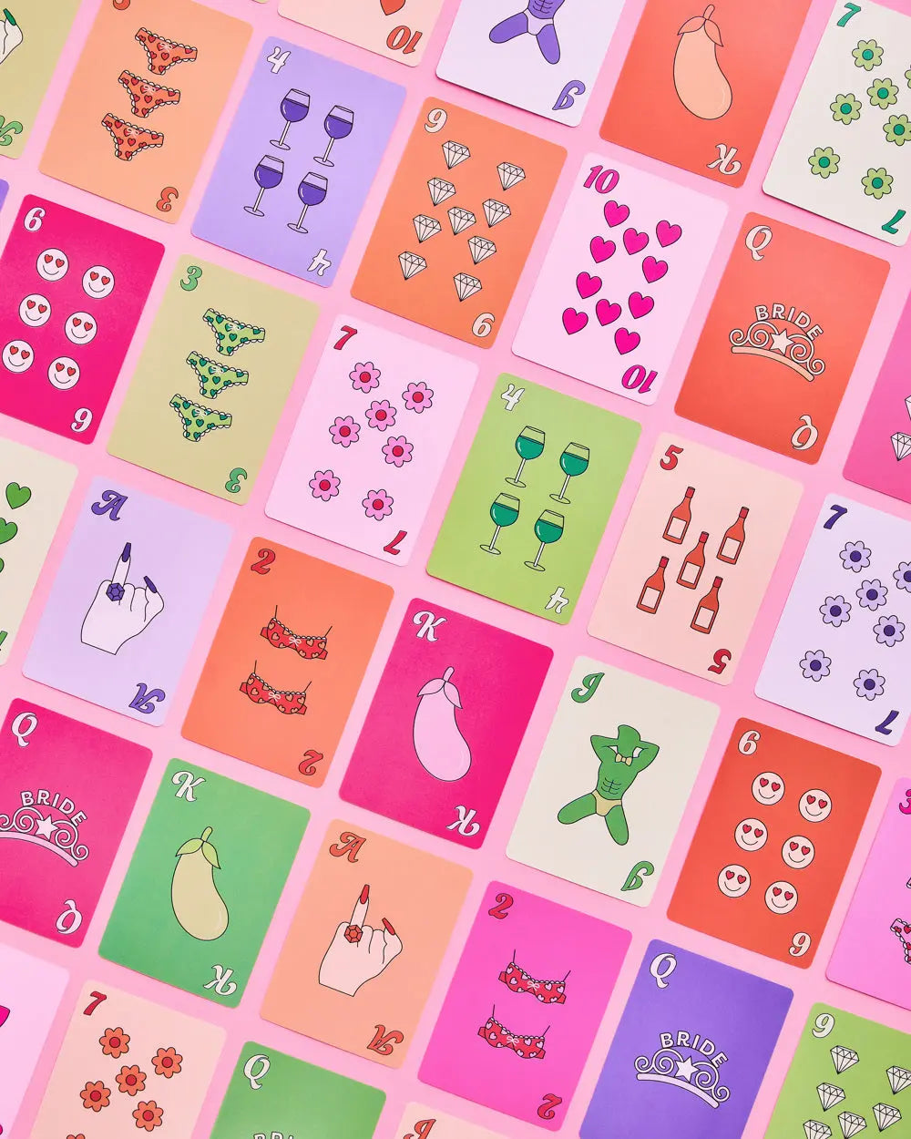 Bach Shit Crazy Cards - 52 pk playing cards xo, Fetti